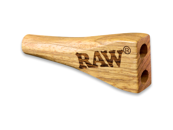 RAW Wooden Double Barrel Holder Bocchino In Legno