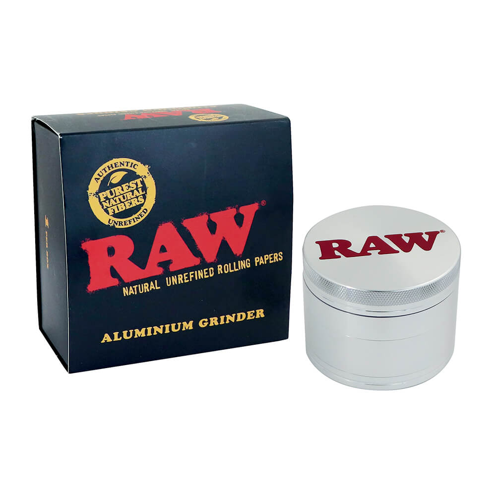 Grinder Raw In Alluminio-Original Metal Grinder with Giftbox 4 Parts – 55mm