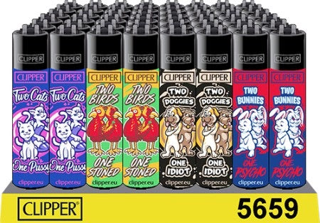 CLIPPER LIGHTERS - TWO ANIMALS